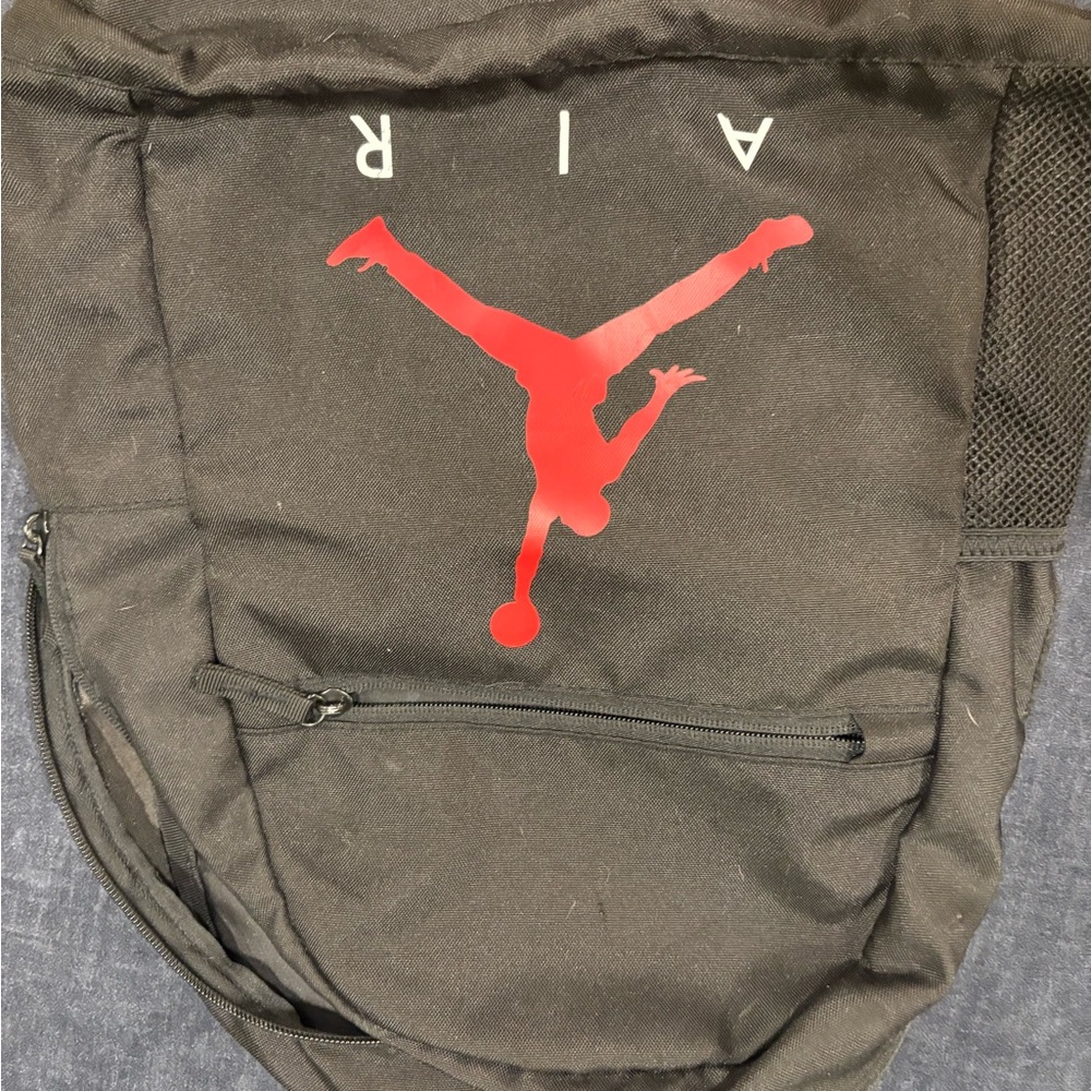 Jordan Black and Red Backpack